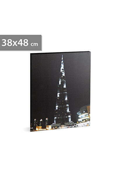 Alista Home LED картина за стена - "Бурдж Халифа" - 2 x AA, 38 x 48 см