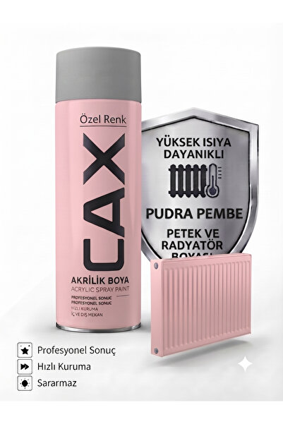 caxcolors CAX Isıya Dayanıklı Petek ve Radyatör Akrilik Sprey Boya 400ml - Hı...