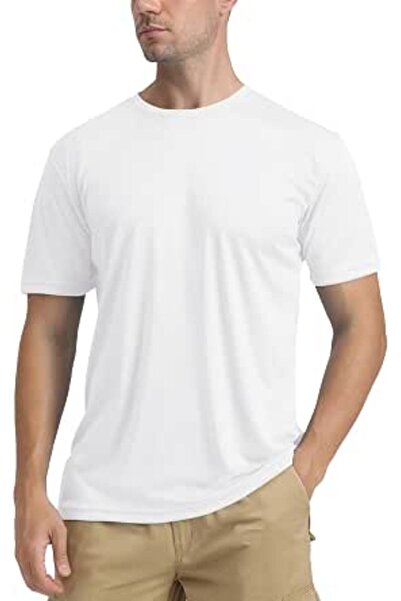 TACVASEN Men's UPF 50+ Sun Protection Shirts Quick Dry Short Sleeves Rash Gua...