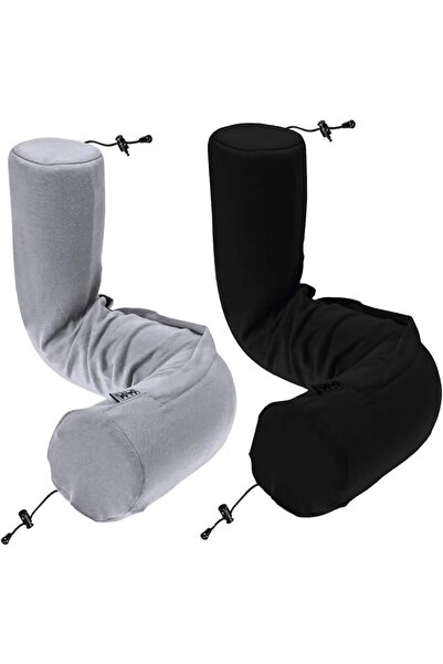 Dot&Dot Twist Memory Foam Travel Pillow for Airplanes - Travel Neck Pillow fo...