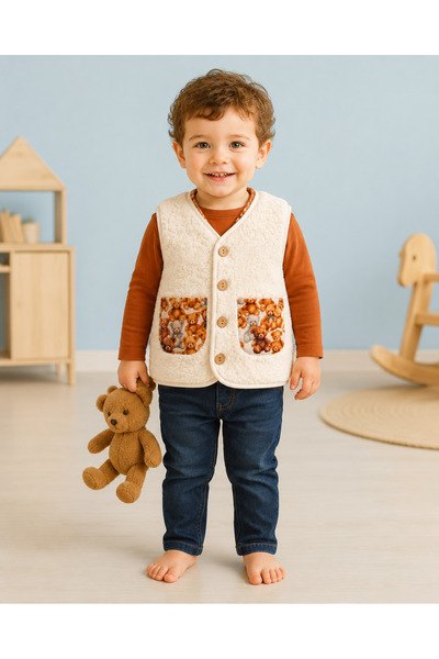 MİLAYS LİFE HOME COLLECTİON Girl's Welsoft Lamb Fabric Inner Padding Cotton L...