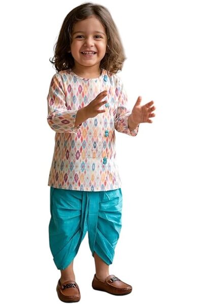 Polka Tots unisex-baby Festive Angrakha-1299_1 Angrakha Full Sleeve (pack of 2)
