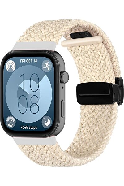 GENERAL Replacement Bands for Huawei Watch Fit 4/Fit 3, Nylon Elastic Smartwa...