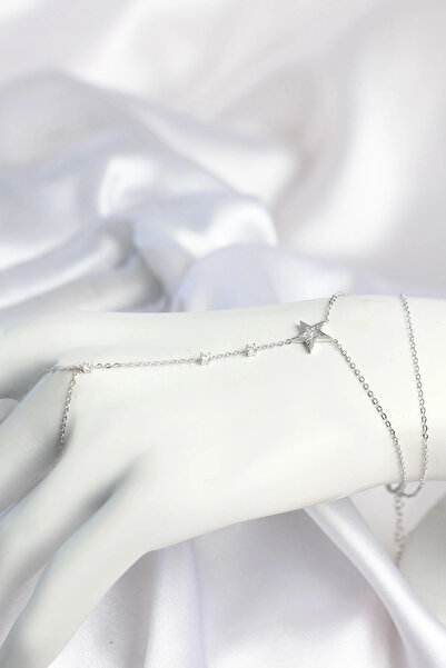 shopwave Silver Color Star Model Brass Women's Shahmeran