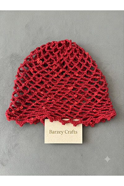 Barzey crafts Hand Knitted Sequin Bandana- Bohemian Stylish Ei Made Hair Acce...