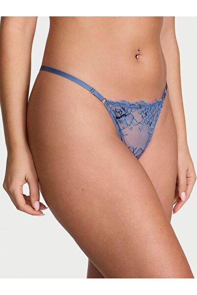 Victoria's Secret Denim Dantelli Ayarlanabilir V-String Külot
