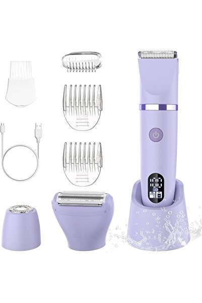 Scttomon 3-in-1 Electric Razor IPX7 Waterproof Bikini Trimmer Wet & Dry Use P...