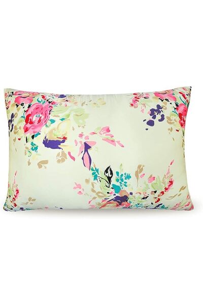 Generic 100% Natural Mulberry Silk Pillowcase, Colorful Floral Design, Zipper...