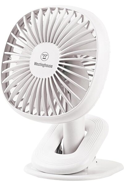 Westinghouse Portable Clip-On Desk Fan – 3 Speed Rechargeable Battery Operate...
