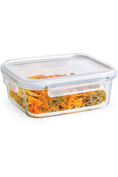 Generic Tempered Glass Rectangle 1.04L – Airtight Food Container with 4-Side ...