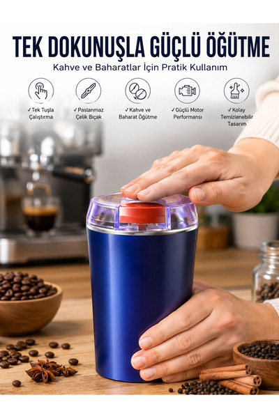 SORA GROUP Portable Coffee & Spice Grinder, Easy to Clean and Long Lasting St...