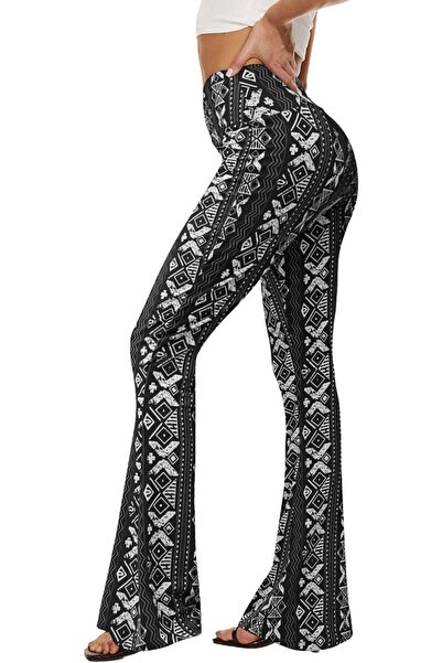 GENERAL Sundwudu Black Flare Yoga Pants for Women-Strechy Soft Bootcut Leggin...