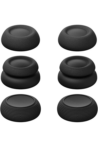 wisfunlly 6pcs for Skull & Co. X Savage Raven Thumb Grips, Black Joystick Cap...