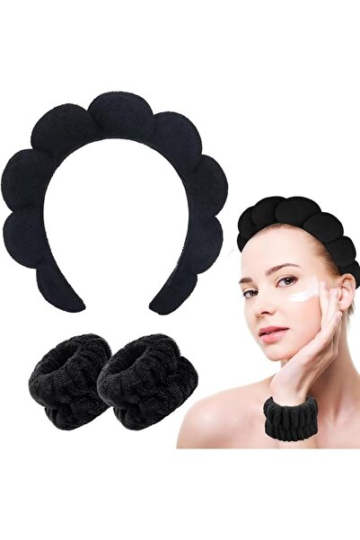 Hannea Spa Headband Wristband for Women Girls Face Washing, Facial Skincare H...