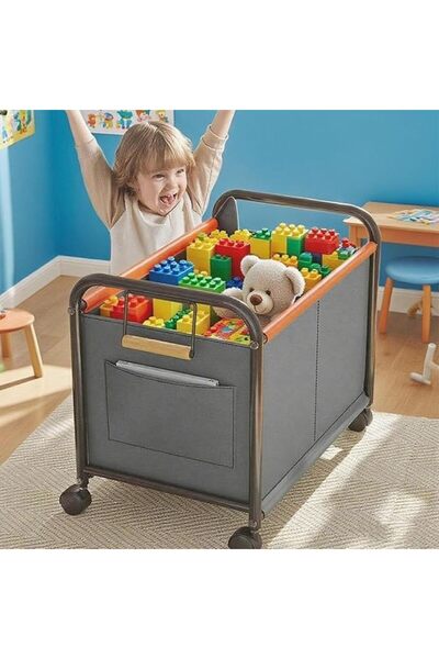 EOGILY Large Box Chest Storage, MultiFunctional Utility Cart, Oxford Cloth Bo...
