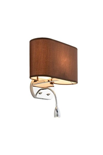 ٍSiera Light Hotel Wall Sconce Chrome and Oval Shade with Spotlight BJ 010
