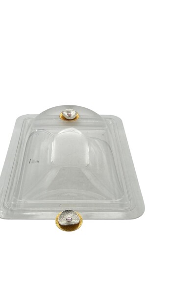 B&D Rectangle Tray with Cover 21 Inch – Large Covered Serving Tray for Cakes,...