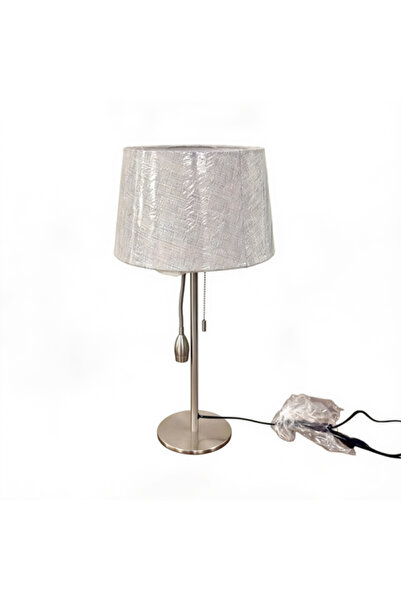 Siera Nickel Lampshade Round Gray Shade with Reading Light 8122