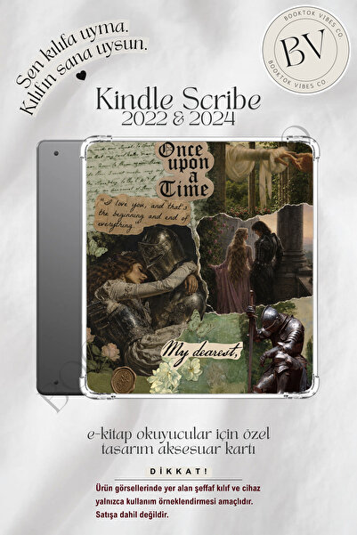 BookTok Vibes Co. Romantasy Once Upon A Time Temalı Insert - Kindle ve Kobo E...