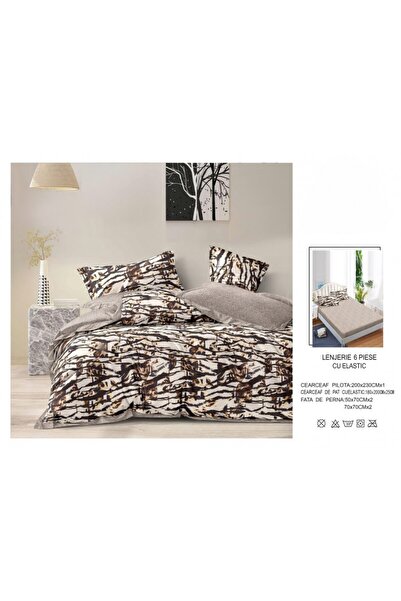 Edormitor Set lenjerie de pat Finet, 6 piese, Cearșaf cu elastic 180x200 F LF...