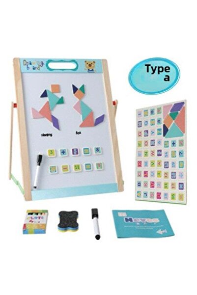 Generic Children's Double-sided Portable Macaron Sketchpad Magnetic Writing B...