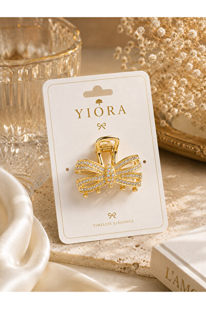 yiora Imported Series Bow Metal Body Stone-Encrusted Latch Buckle 4.5 cm
