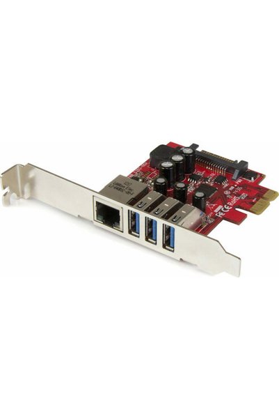 startech Κάρτα PCIe με 4 θύρες Ethernet και USB 3.0 Κωδικός: PEXUSB3S3GE