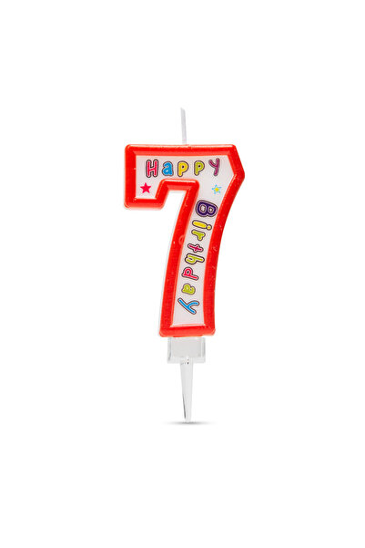 Alista Home Cake candle, size 6.5x4 cm, number 7