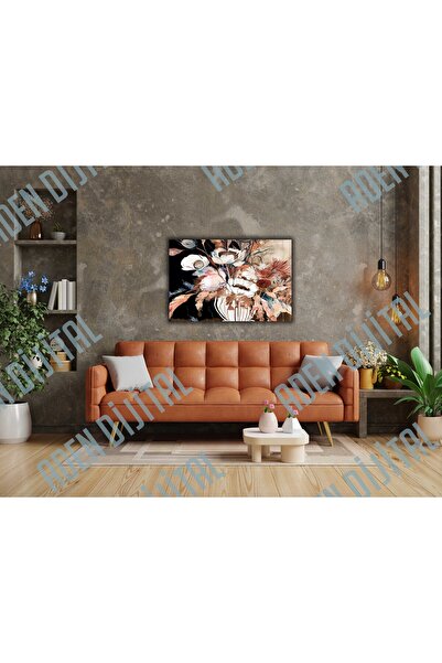 Aden TABLIE DIGITALĂ DECORATIVĂ PE PÂNZĂ CU FLORI MIXTE ÎN Vază