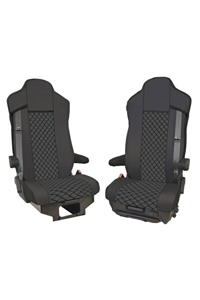 DELUXETUNING Set huse scaune camion compatibile cu MAN TGX 2007-2021, piele e...