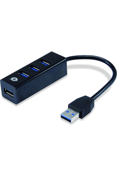 CONCEPTRONIC Διανομέας USB 4 Θυρών USB 3.0 με σύνδεση σε υπολογιστή USB-A / U...