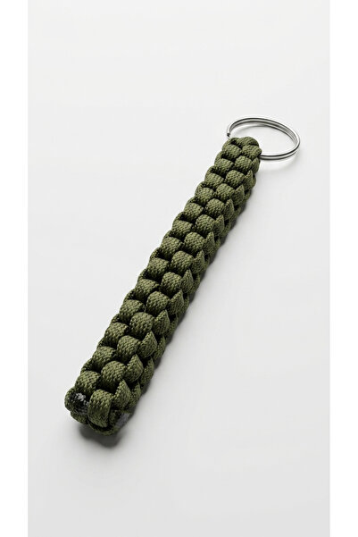 PARACORD Alpin 550 Anahtarlık/Haki Yeşil- El Yapımı Dayanıklı Anahtarlık