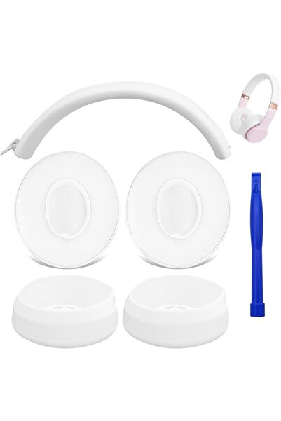 Adhiper Ear Pads + Silicone Earpad Covers & Headband Cover for Beats Solo 3 &...