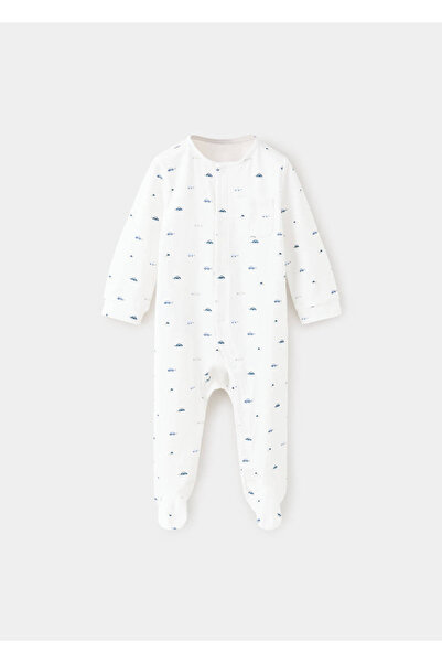 MANGO Baby Araba desenli tulum pijama