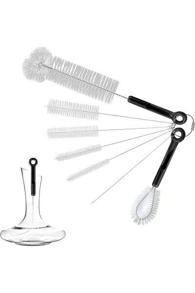 KASTWAVE 7 Pcs Extra Long Bottle Brush and Straw Cleaner Brush Set, Narrow Ne...