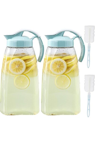 KASTWAVE Plastic Water Pitcher, Durable BPA-Free Heat-Resistant Pitcher with ...