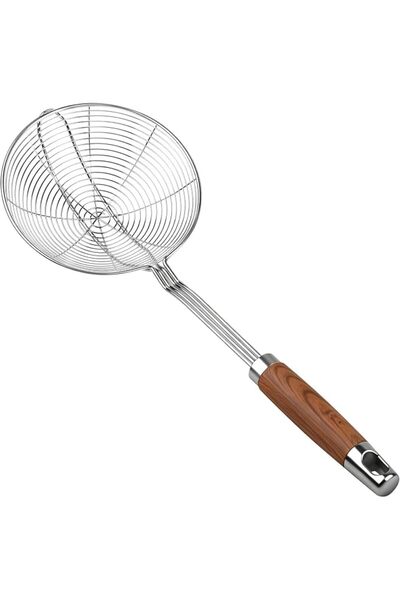 ANGJU Spider Strainer Skimmer Spoon with Handle, Stainless Steel Wire Straine...