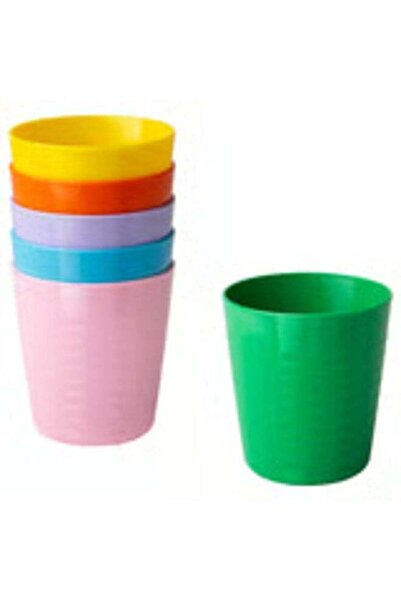 IKEA KALAS Kids Plastic Cups Set of 6 | BPA-Free Reusable Drinking Cups | Col...