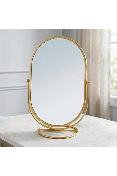 GENERAL 360 Rotation Makeup Vanity Mirror with Jewelry Tray Organized,Handhel...