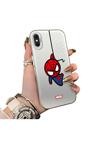 Hontinga iPhone X Uyumlu Silikon Kenar Sert Arka Kılıf Couple Telefon Kılıfı ...