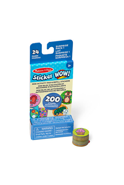 Melissa and Doug Sticker WOW! Mini Activity Pad with Refill Stickers - Surpri...