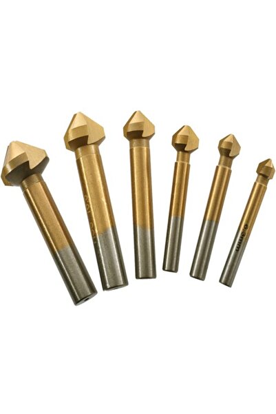 STARSTAR Drill/tap/countersink 6pc for steel/copper/aluminum.