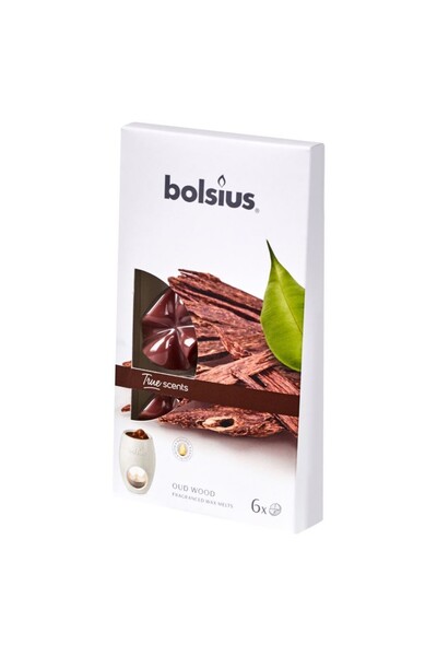 Bolsius Cipsuri din Parafina Parfumata - Lemn de Oud - 6 Buc