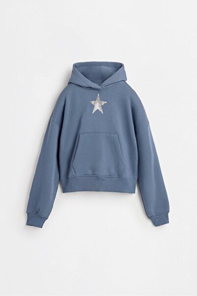 LEFTIES Kapüşonlu crop sweatshirt