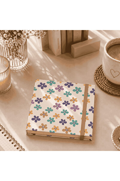 professionalines (Sticky Notes) Retro Rose Design & Hard Cover & Rubber - 7.6...