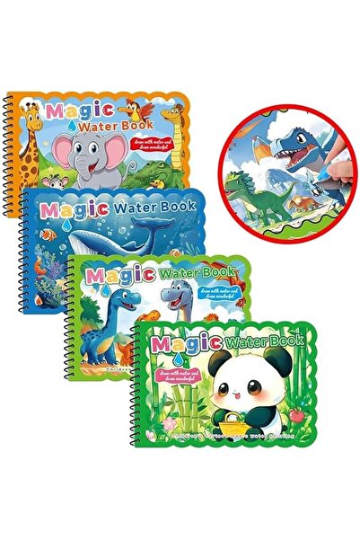 TERRIFI Reusable Water Coloring Book for Toddlers, Educational Drawing Activi...