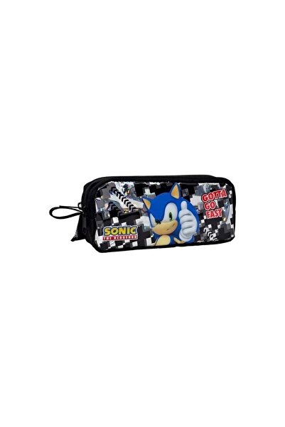 tüftürük Sonic Pencil Case Gotta Go Fast Themed Water Repellent 100% Polyeste...