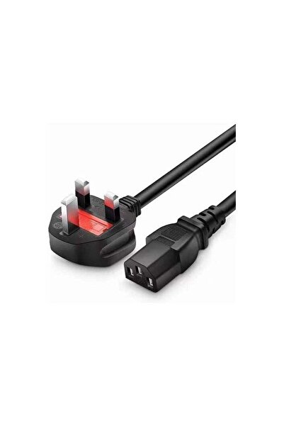 RedX 3-Pin Power Cable for PC – 1.8M Length | Compatible with Desktop, Monito...
