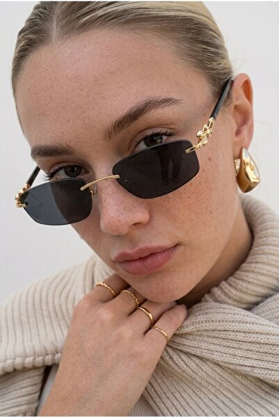 REN EYEWEAR Derla Vers 2 Metal Handle Rectangular Women's Sunglasses Cutting ...