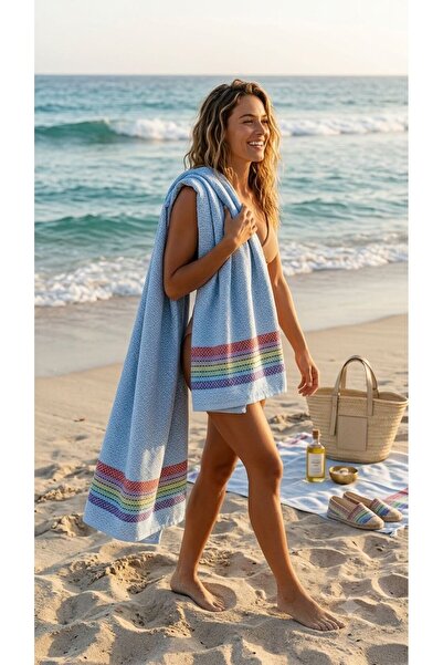 HAMAM HOUSE TURKISH HAMAM Patterned Peshtemal Towel 90*180cm Special Woven Co...